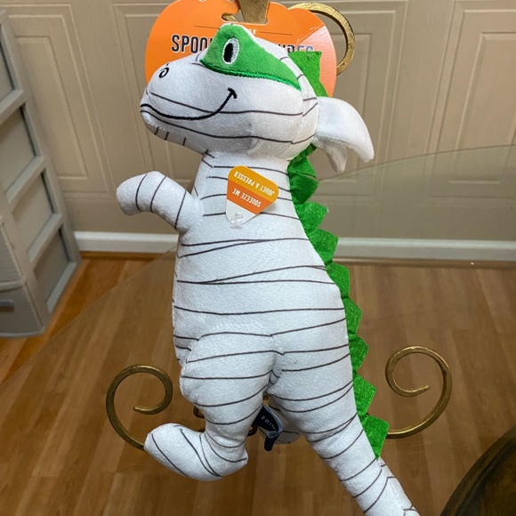 - Fringe Mommy Dinosaur Dog Toy With Squeaker. - Picture 3 of 10